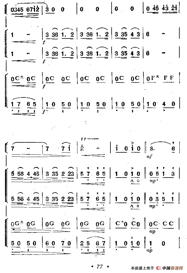 我们的生活比蜜甜（口琴五重奏）