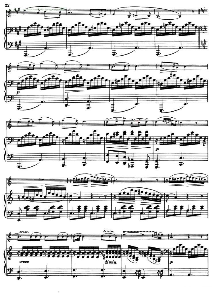 NOCTURNE（夜曲）（布格缪勒作曲版）（小提琴+钢琴伴奏）