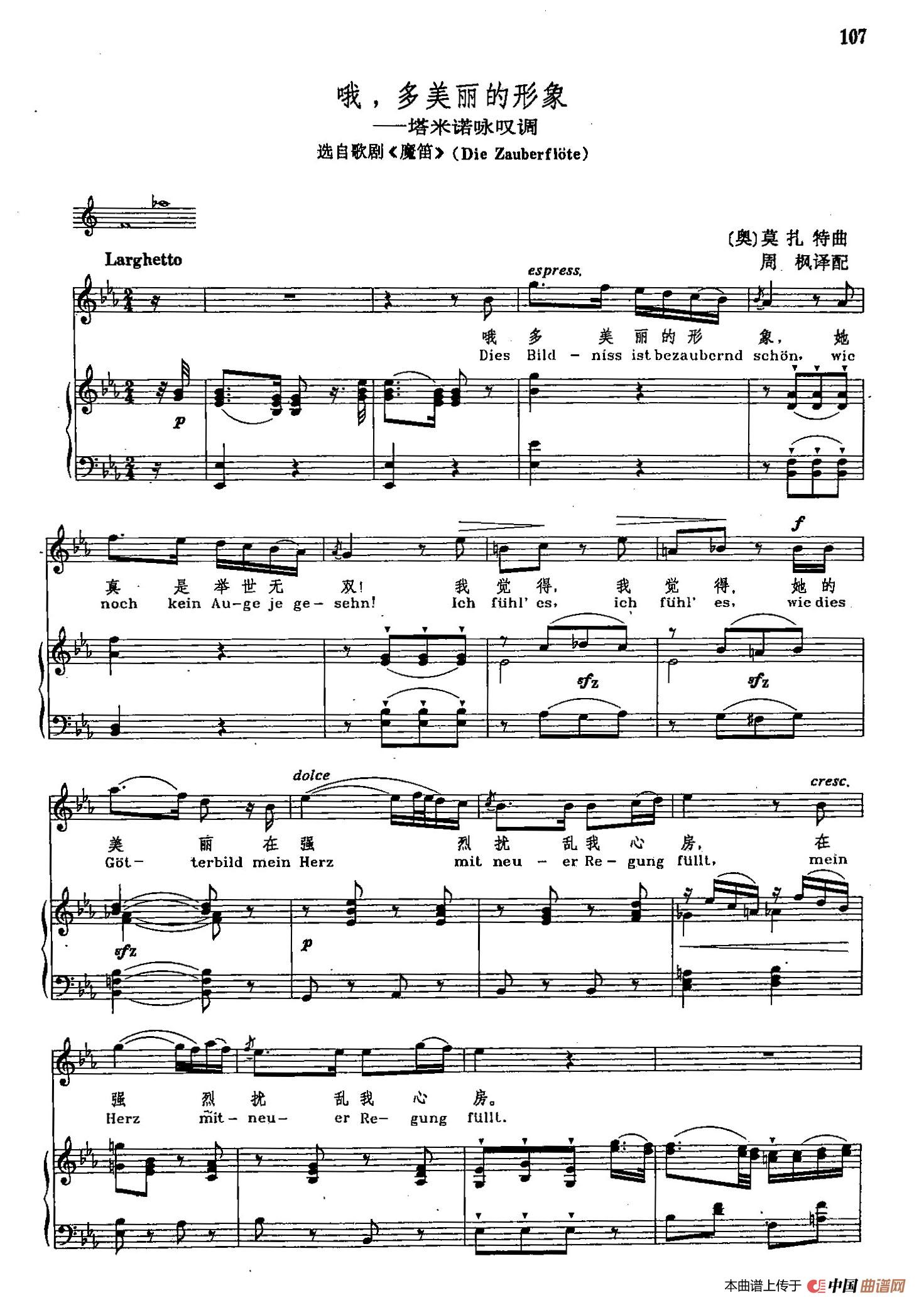 声乐教学曲库2-17[奥]多美丽的形象（正谱）（选