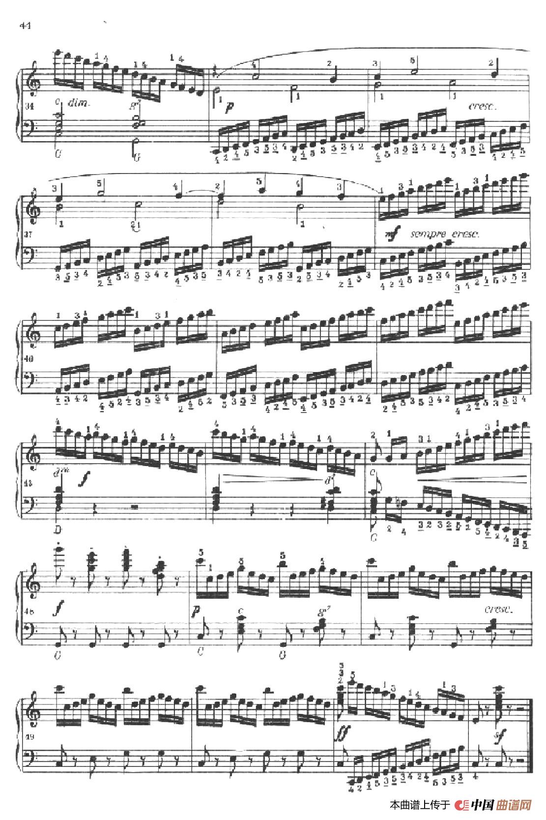 《车尔尼手风琴练习曲集》第Ⅱ册（第18——20首