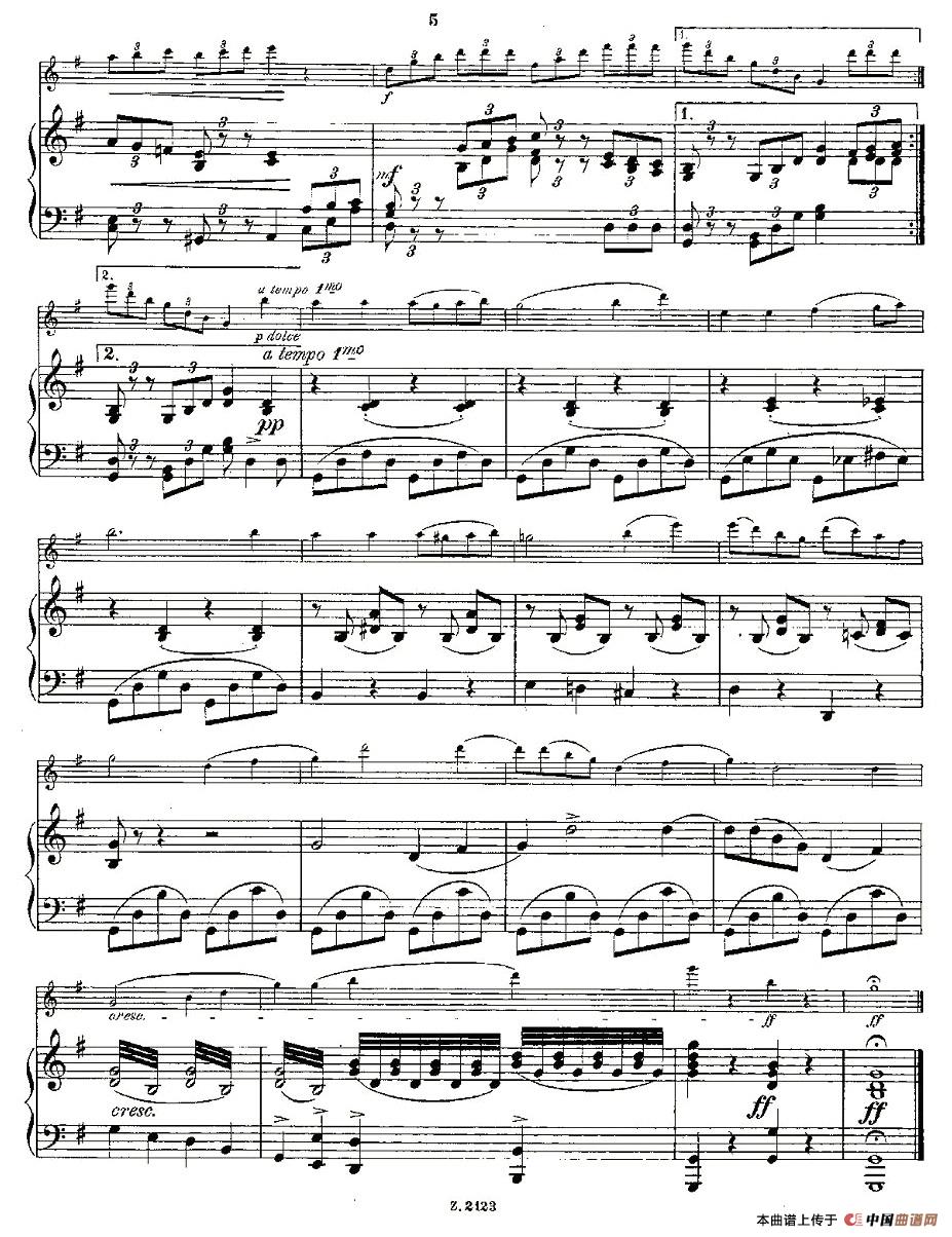 Solovortrag fur junge Flotenspieler.Op.47（长笛+钢琴伴奏