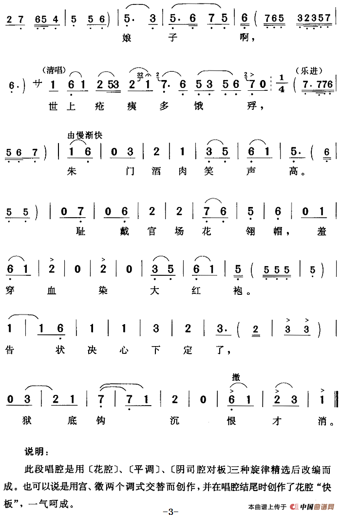 年年难把龙门跳（《巴山秀才》老秀才唱段）