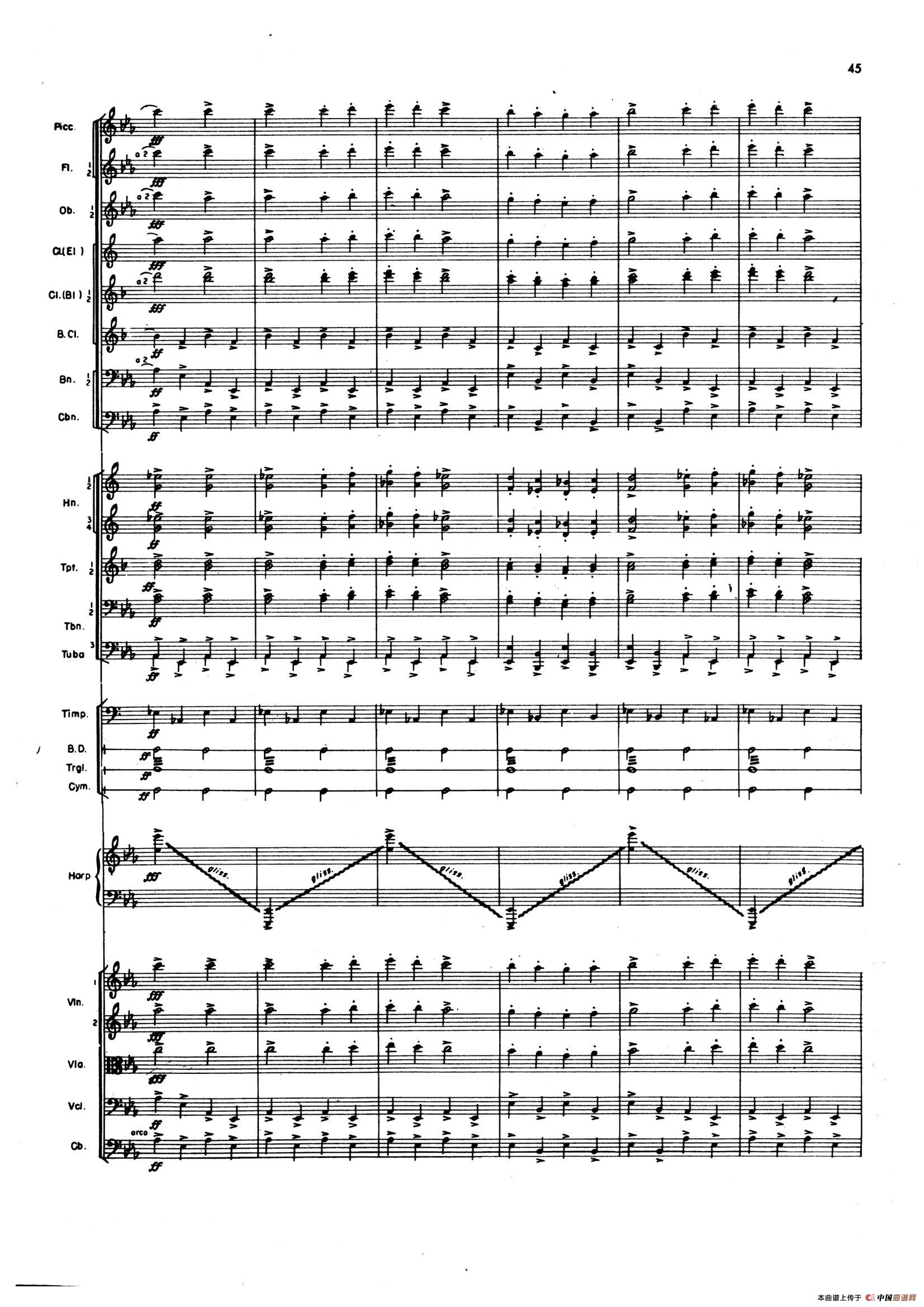 OVERTURE TO CANDIDE（《坎迪德》序曲）（交响乐总谱