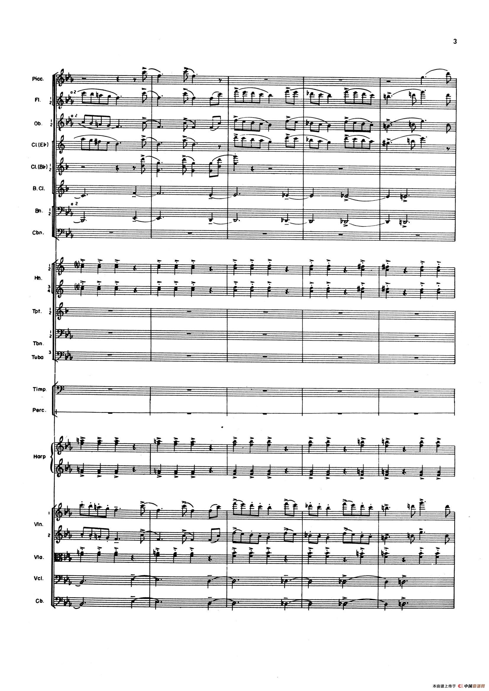 OVERTURE TO CANDIDE（《坎迪德》序曲）（交响乐总谱