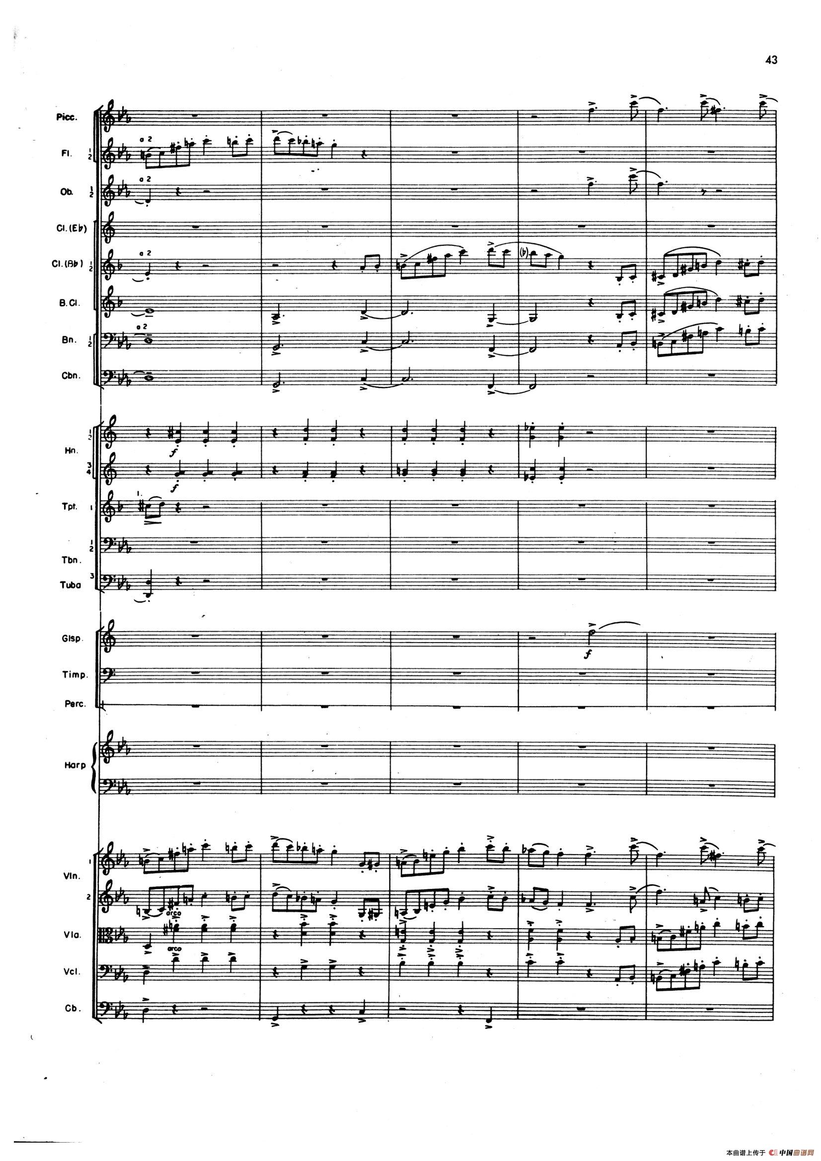 OVERTURE TO CANDIDE（《坎迪德》序曲）（交响乐总谱