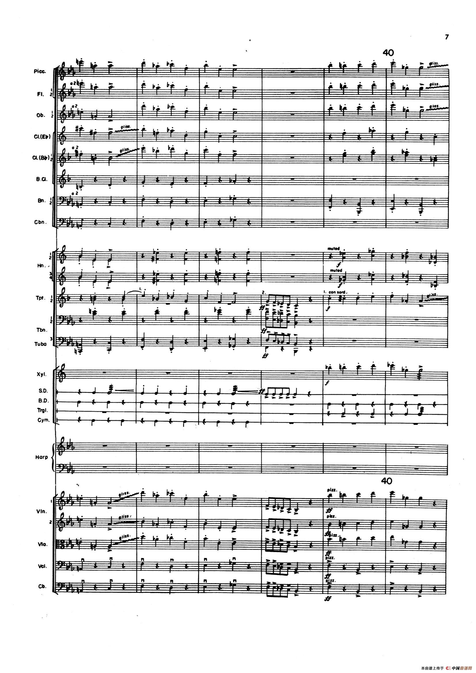 OVERTURE TO CANDIDE（《坎迪德》序曲）（交响乐总谱