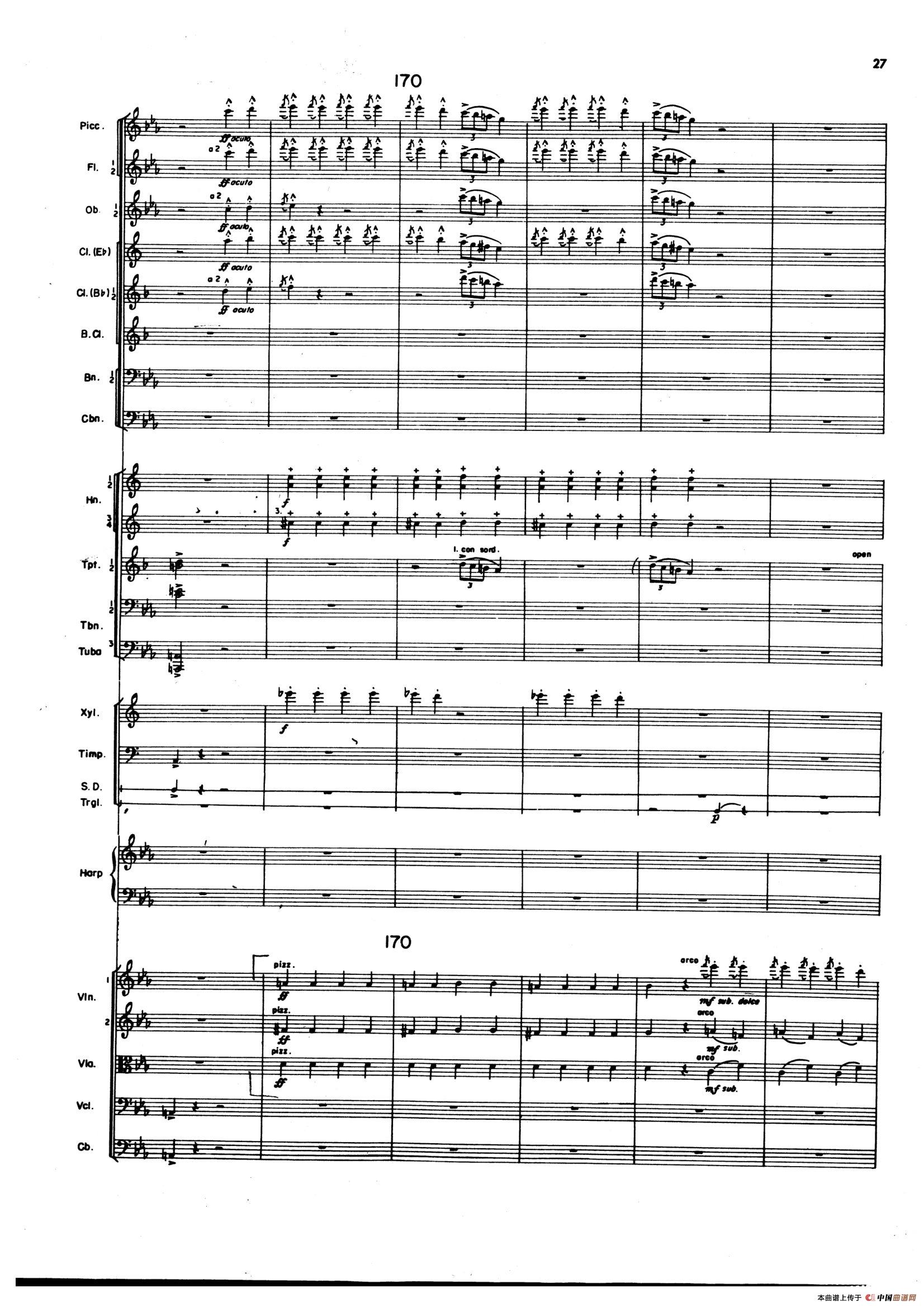 OVERTURE TO CANDIDE（《坎迪德》序曲）（交响乐总谱