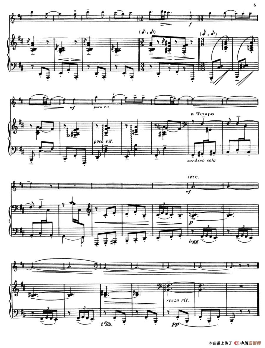 Suite of Spanish Folksongs-1、EL PANO MORUNO（小提琴+钢琴