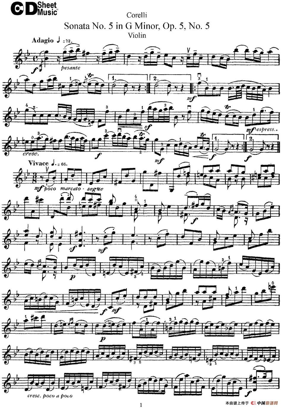 Sonata No.5 in G MinorOp.5 No.5