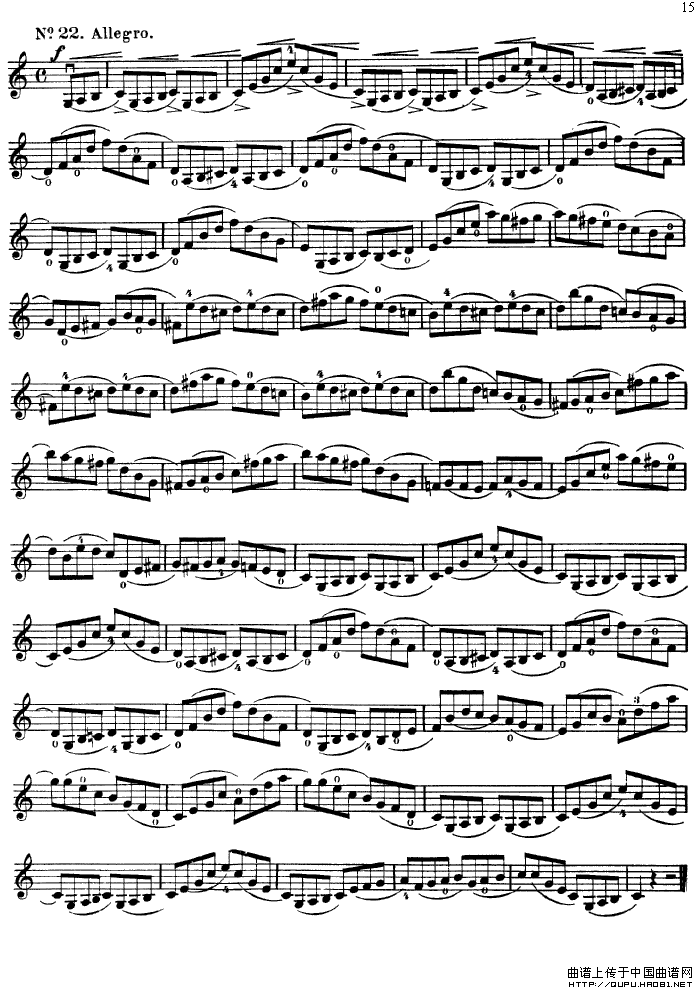 沃尔法特60首练习曲 Op.45（第11-20页）