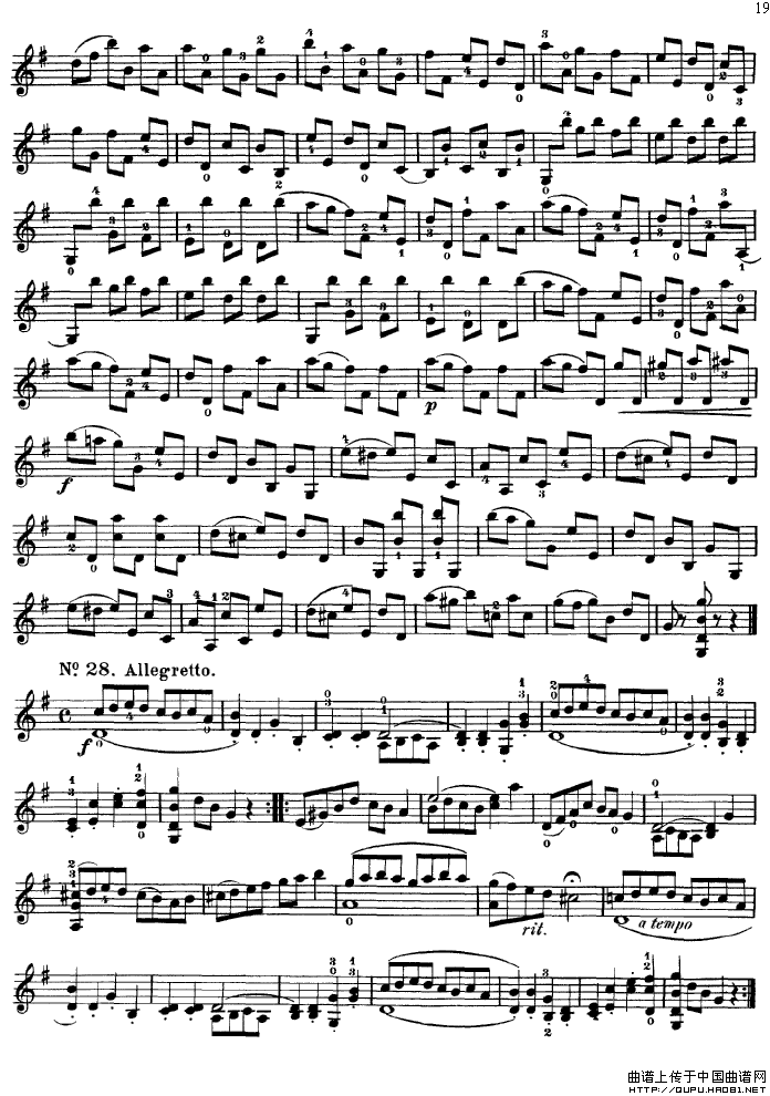 沃尔法特60首练习曲 Op.45（第11-20页）