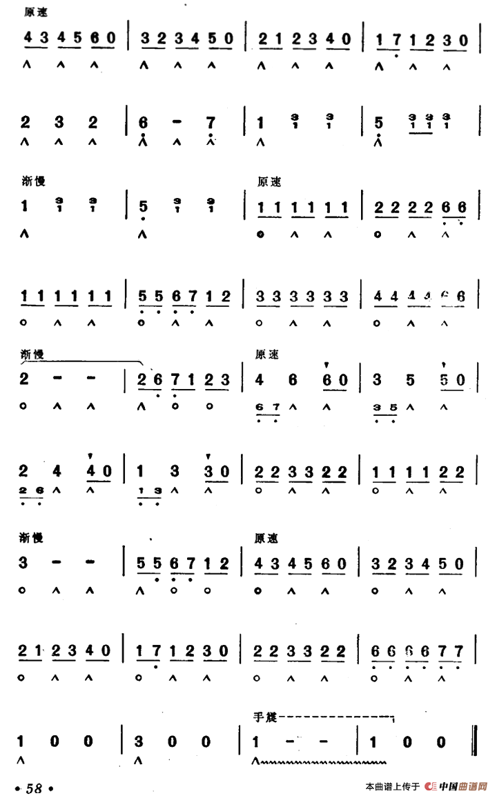 在卡吉德洛森林里（周行编曲版）电子琴谱