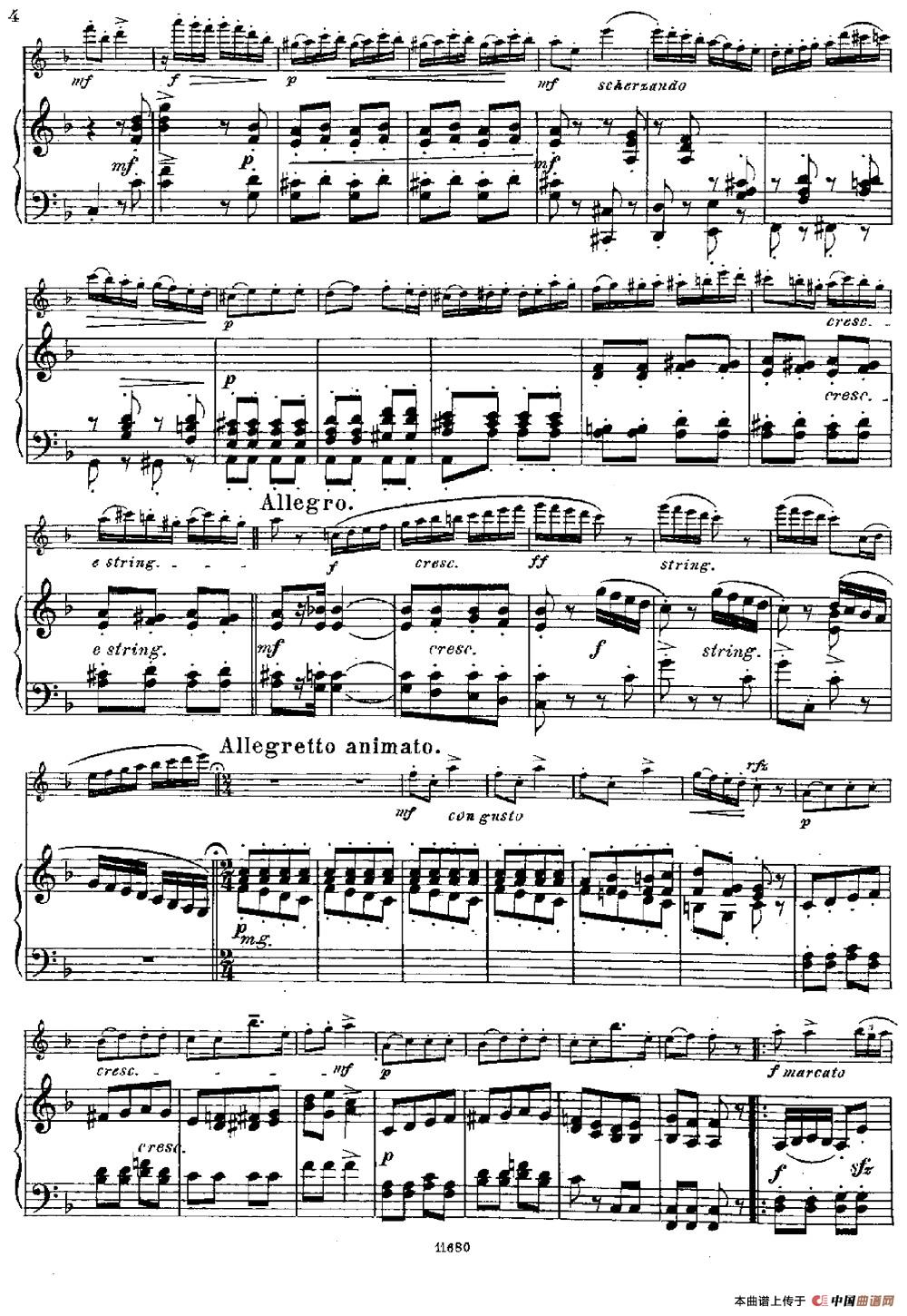 Fantaisies nationales.  Russe. （Op.59 No.3）（长笛+钢琴
