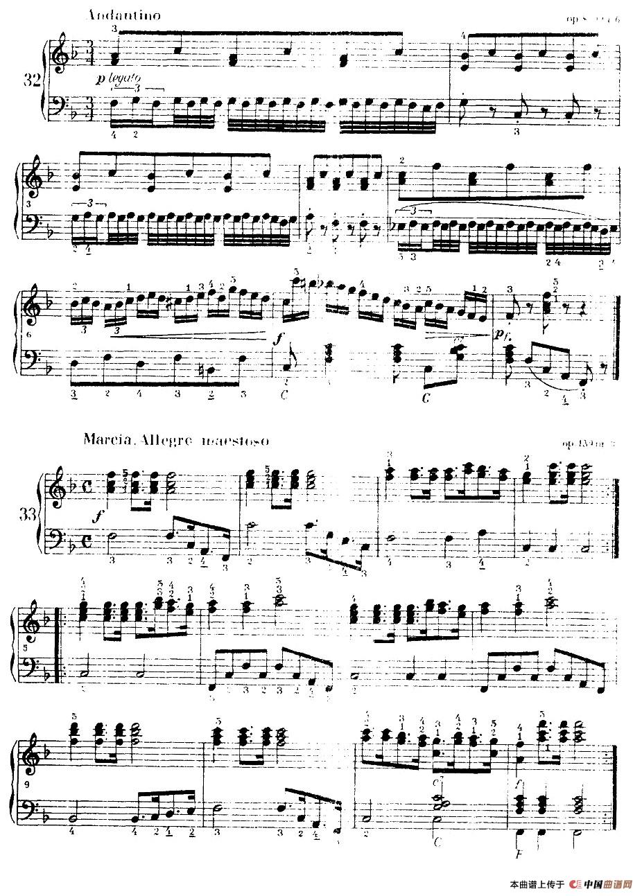 《车尔尼手风琴练习曲集》第Ⅰ册（第22—36首）