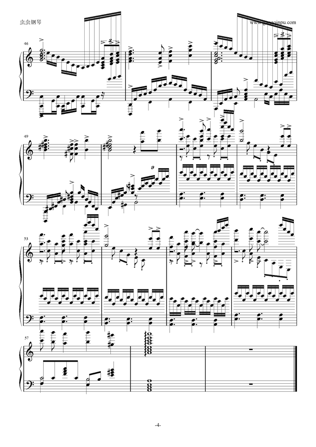 天空之城-重制版钢琴谱
