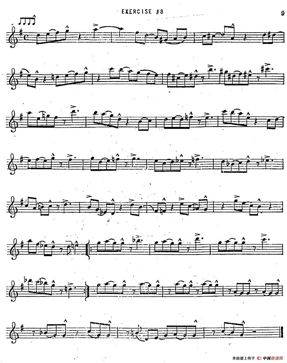 Intermediate Jazz Conception by Lennie Niehaus（20 Jazz Exer
