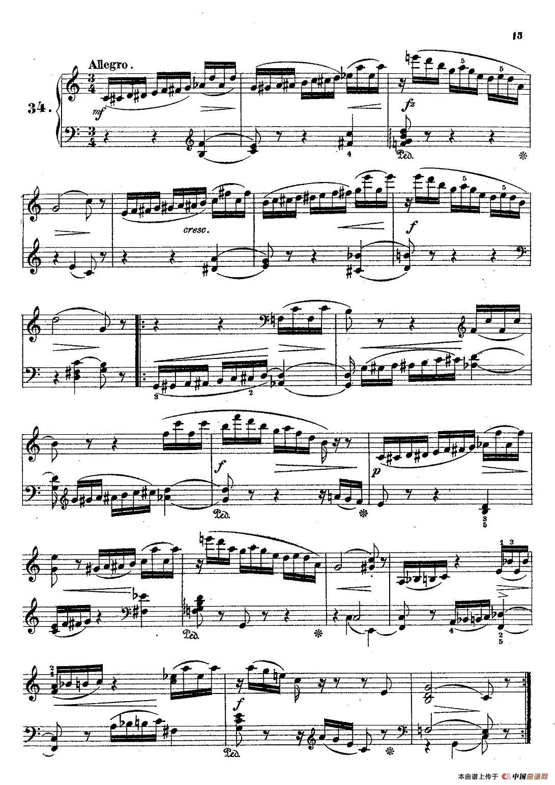 36 Etudes Rhythmiques et Melodiques Op.105（36首节奏与旋律
