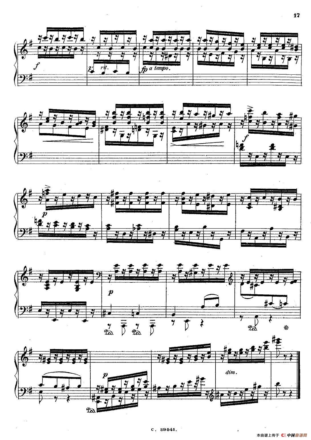 36 Etudes Rhythmiques et Melodiques Op.105（36首节奏与旋律