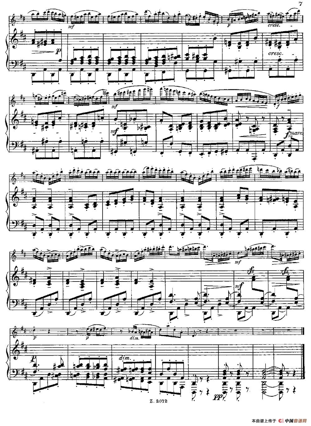 Die Mühle（Op.55 No.4）（长笛+钢琴伴奏）