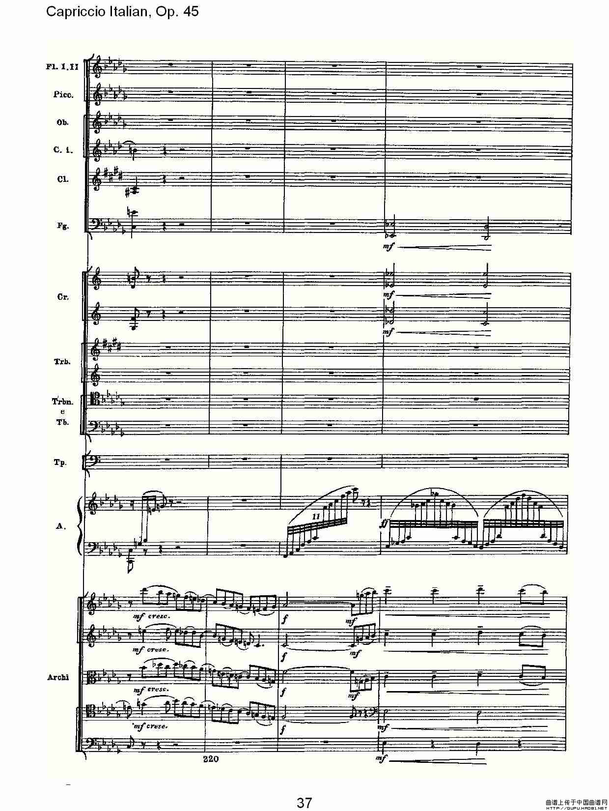 Capriccio Italian, Op. 45         意大利幻想曲,  Op. 45