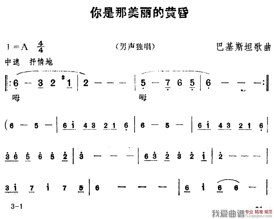 [巴基斯坦]你是那美丽的黄昏