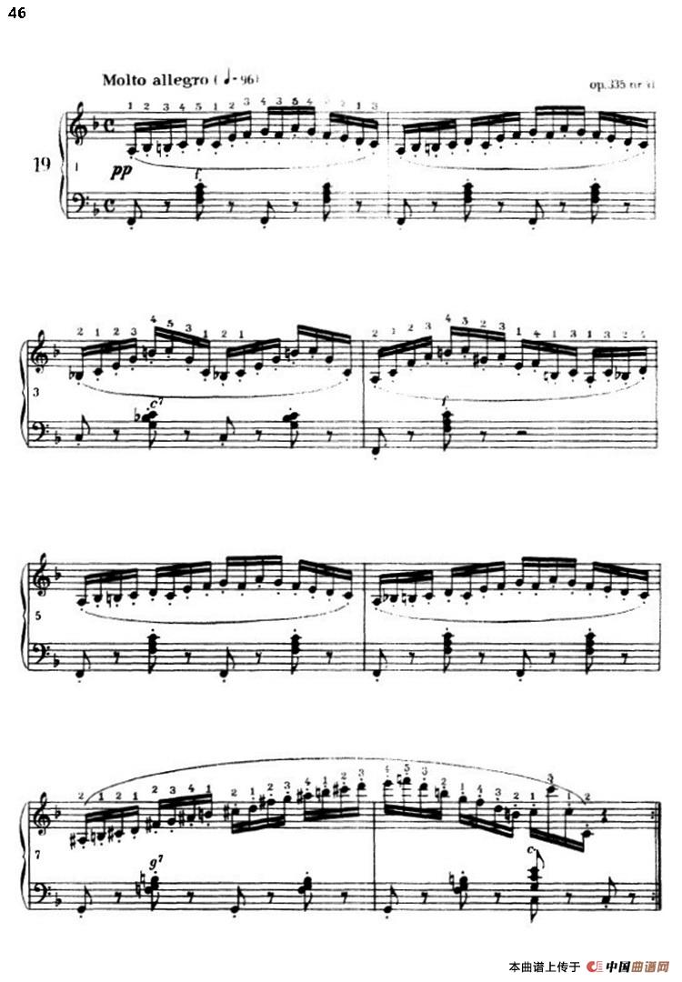 《车尔尼手风琴练习曲集》第Ⅲ册（P26—51）