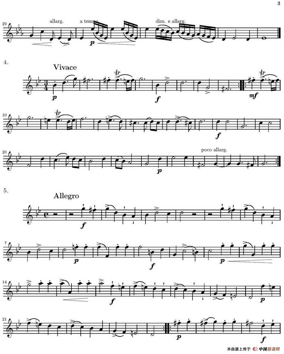 Op.6 VIII. Concerto Grosso（大协奏曲）（四重奏第二小