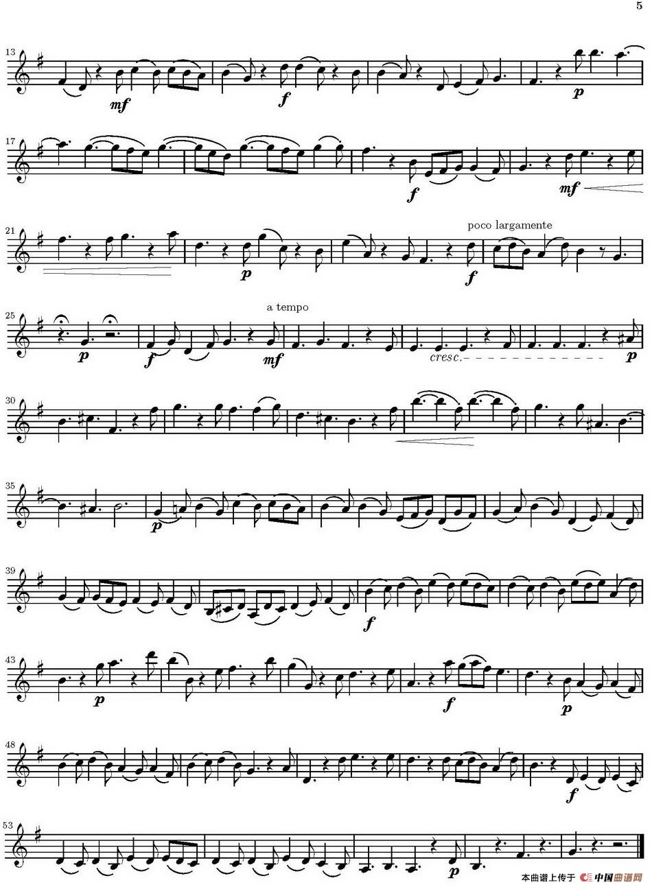 Op.6 VIII. Concerto Grosso（大协奏曲）（四重奏第二小