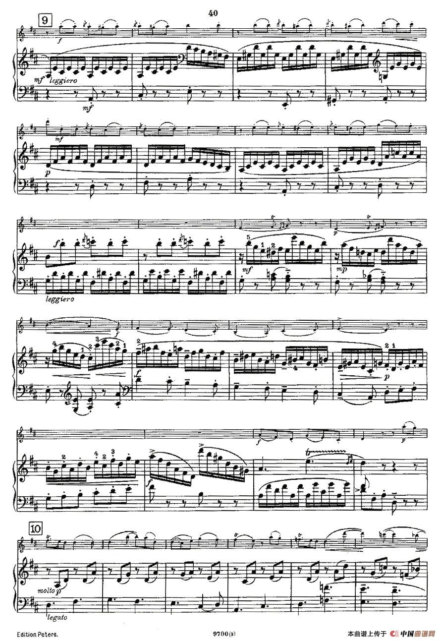 Mozart - Violin Sonata No.3, KV. 306（第三小提琴奏鸣曲