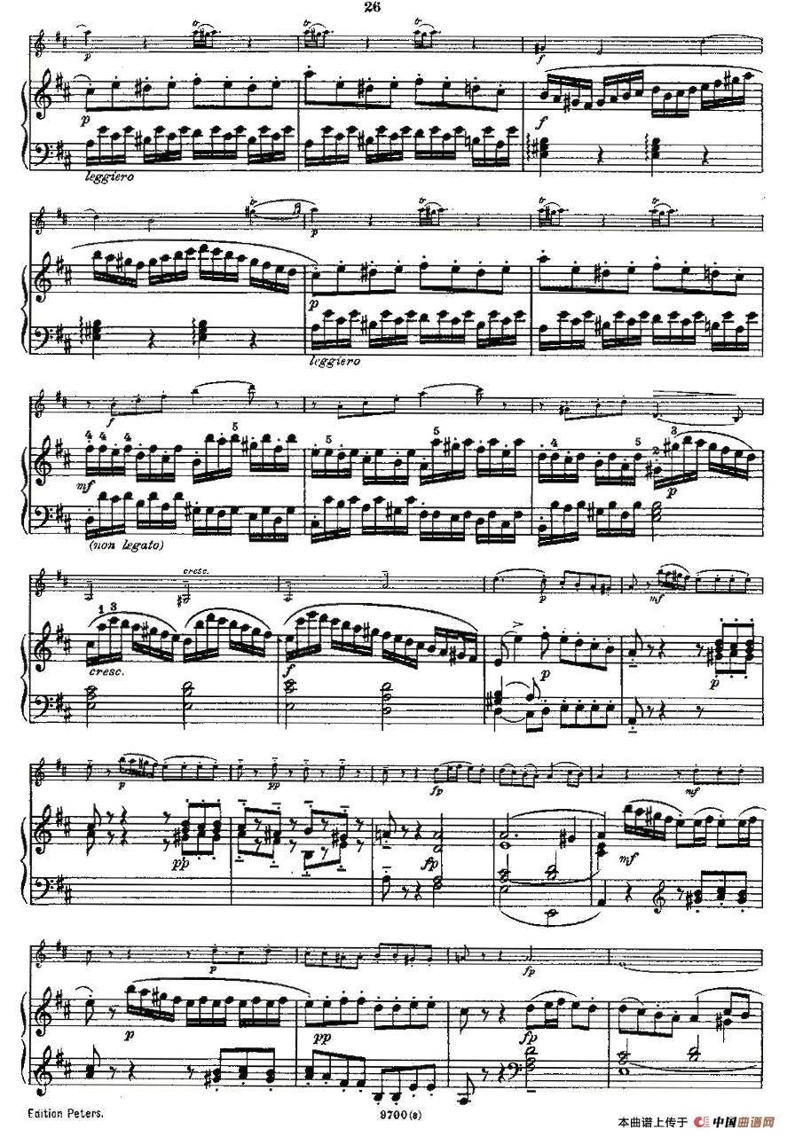 Mozart - Violin Sonata No.3, KV. 306（第三小提琴奏鸣曲