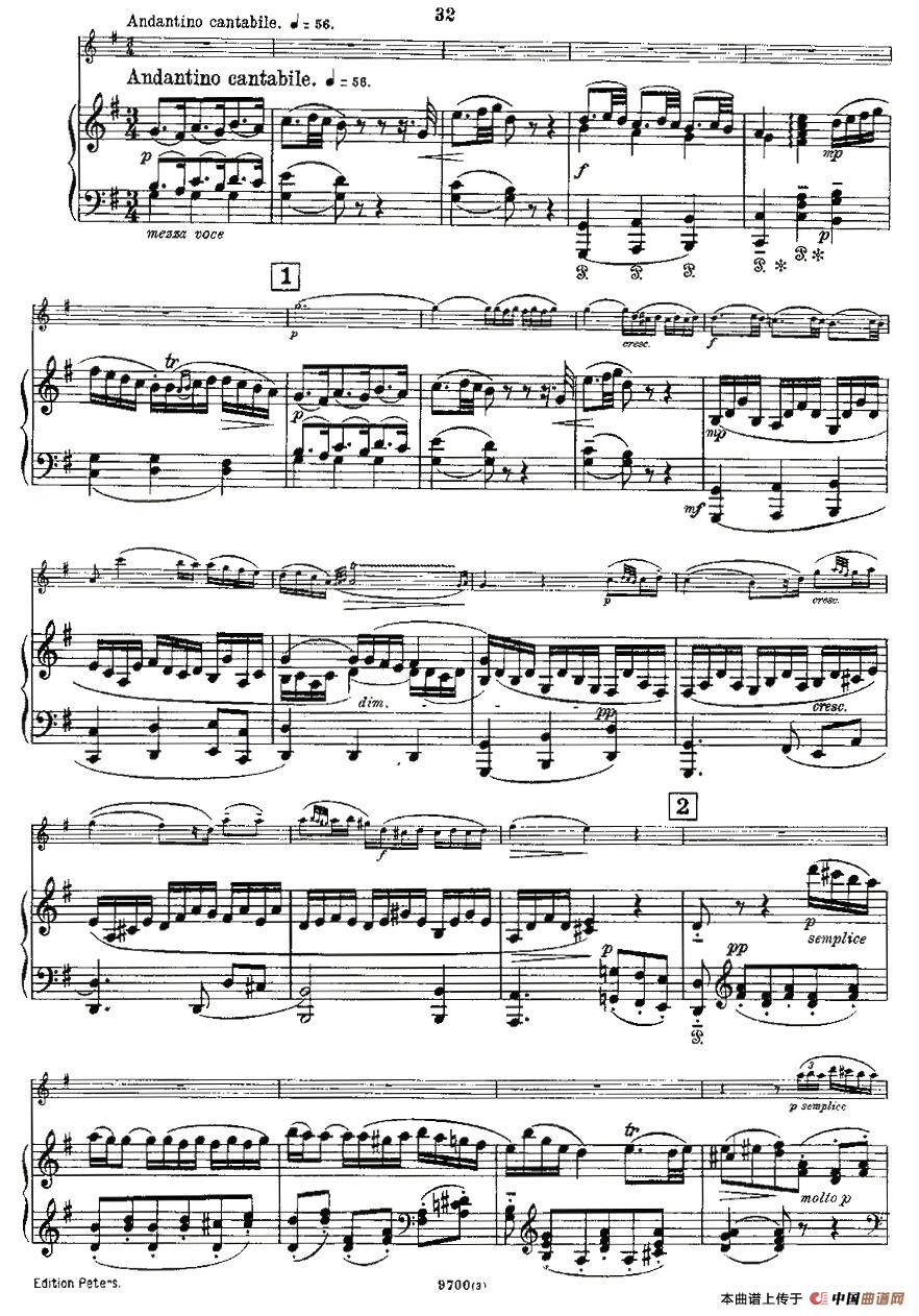 Mozart - Violin Sonata No.3, KV. 306（第三小提琴奏鸣曲