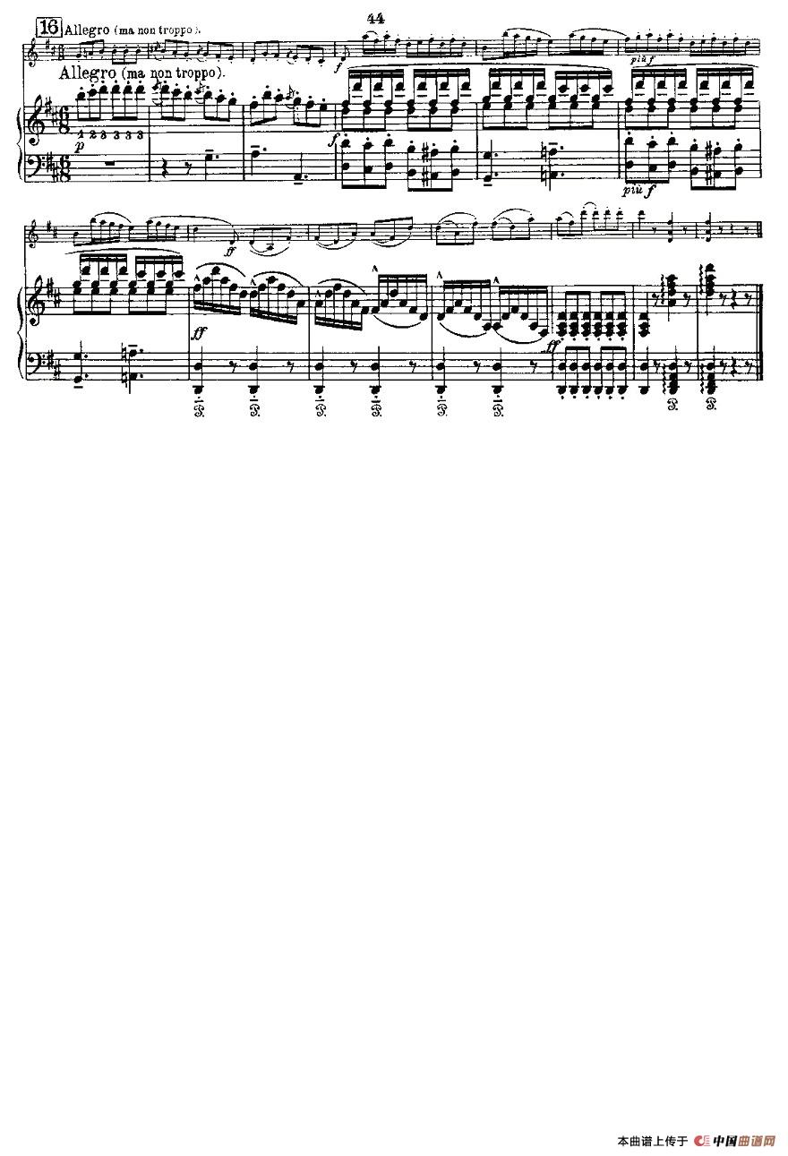 Mozart - Violin Sonata No.3, KV. 306（第三小提琴奏鸣曲