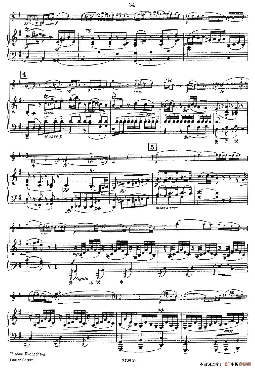 Mozart - Violin Sonata No.3, KV. 306（第三小提琴奏鸣曲