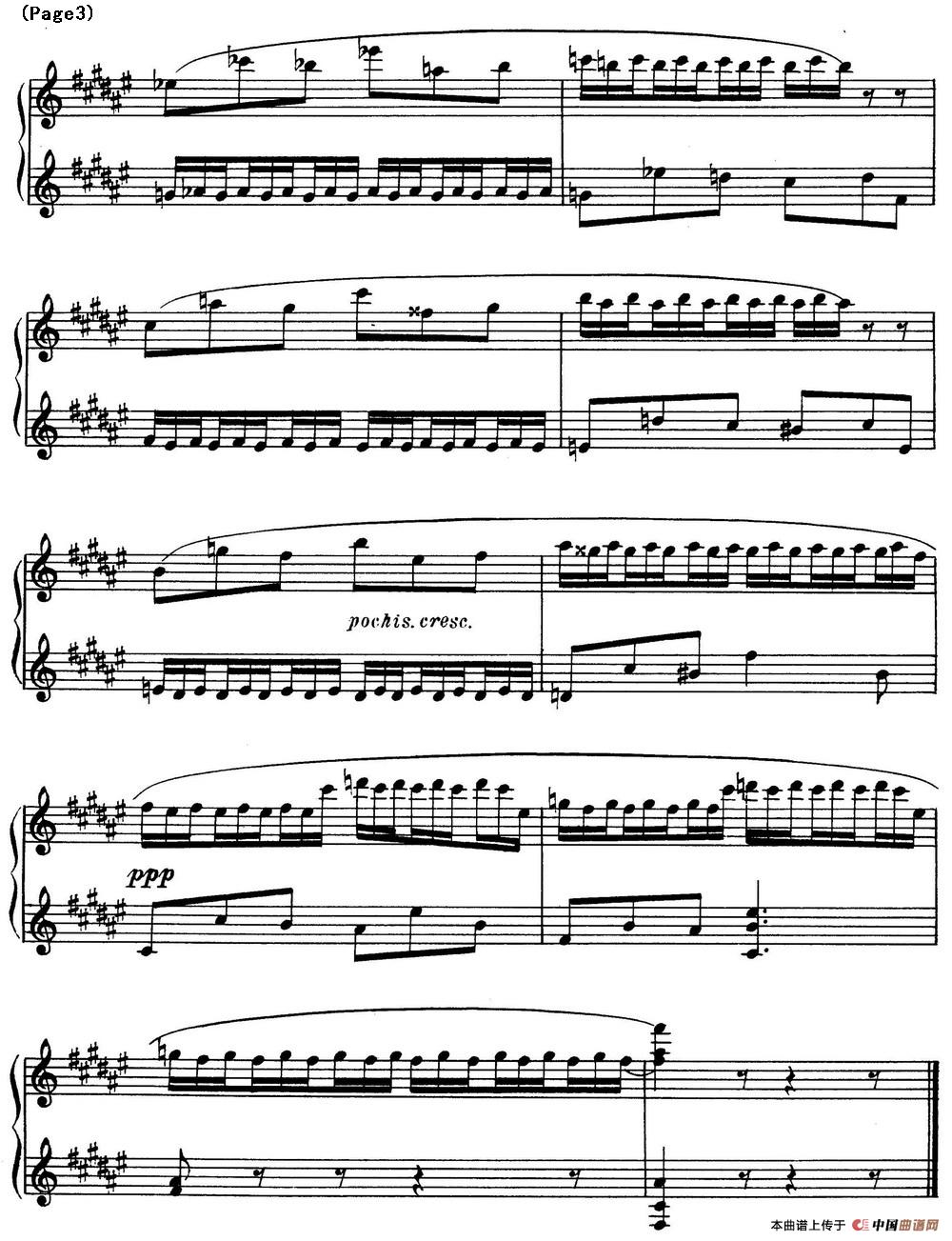 斯克里亚宾8首钢琴练习曲 Op42（No.3 Alexander Scri