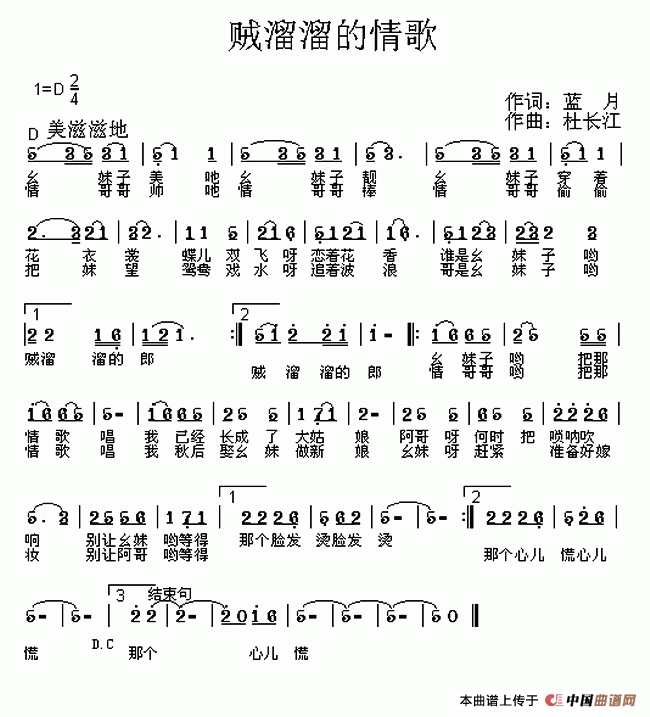 贼溜溜的情歌