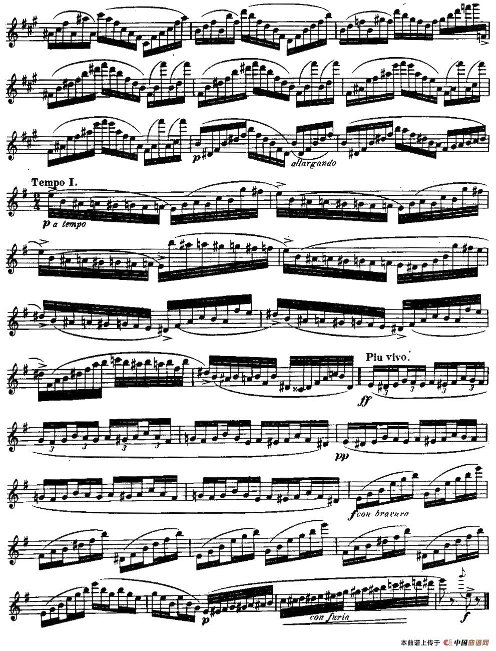 柯勒长笛练习曲作品33号（第三册）（1）