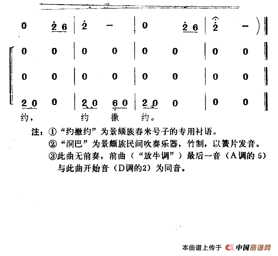 景颇童谣（二）舂米谣（合唱）