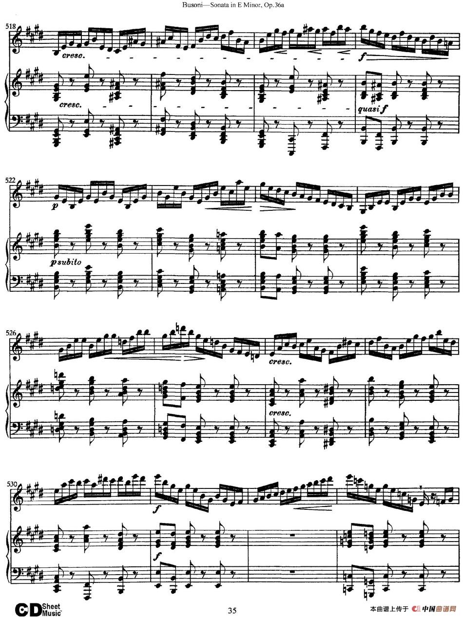 Violin Sonata No.2 in E Minor Op.36（小提琴+钢琴伴奏）