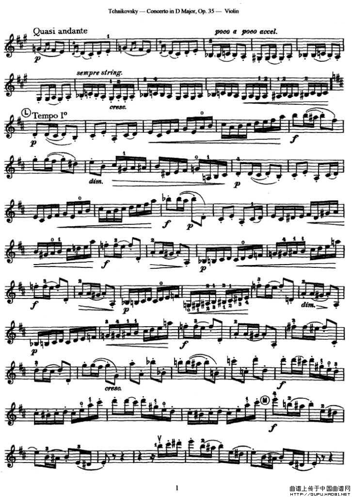 Concerto in D Major.Op.35