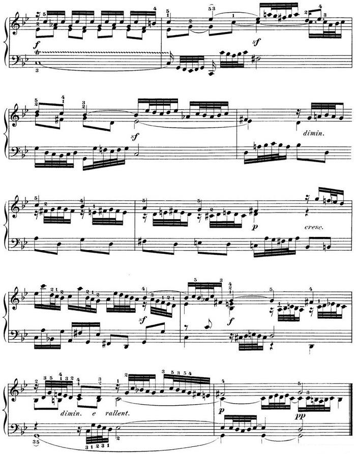 巴赫《平均律钢琴曲集·第一卷》之前奏曲（NO.16）