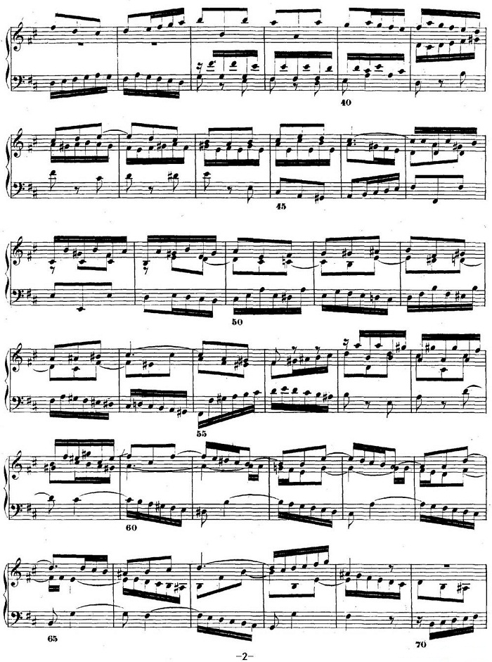 巴赫《平均律钢琴曲集·第二卷》之赋格曲（NO.24）