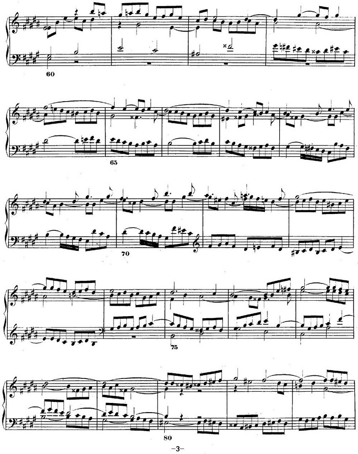 巴赫《平均律钢琴曲集·第二卷》之赋格曲（NO.23）
