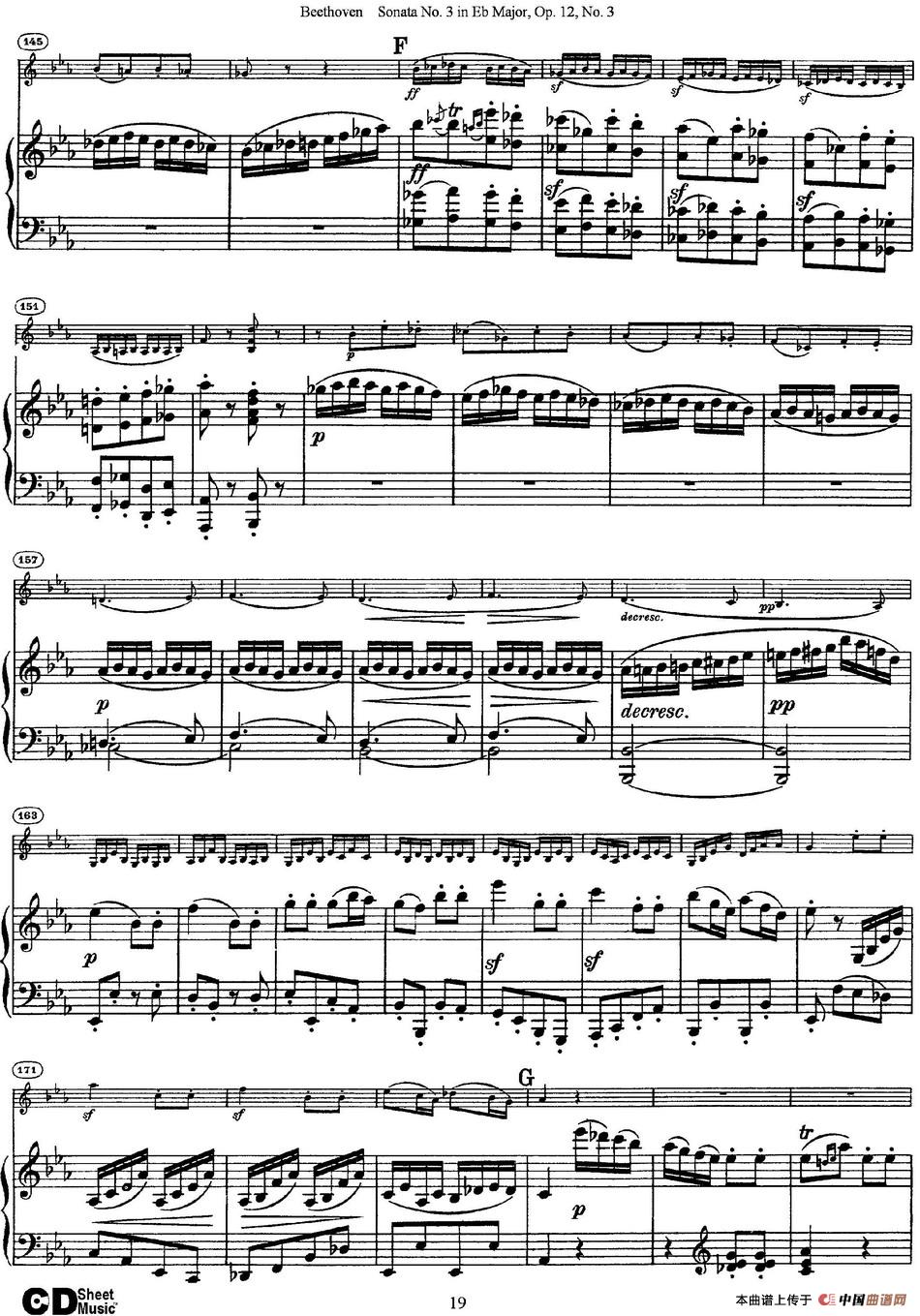 Violin Sonata No.3 in Eb Major Op.12 No.3（小提琴+钢琴伴