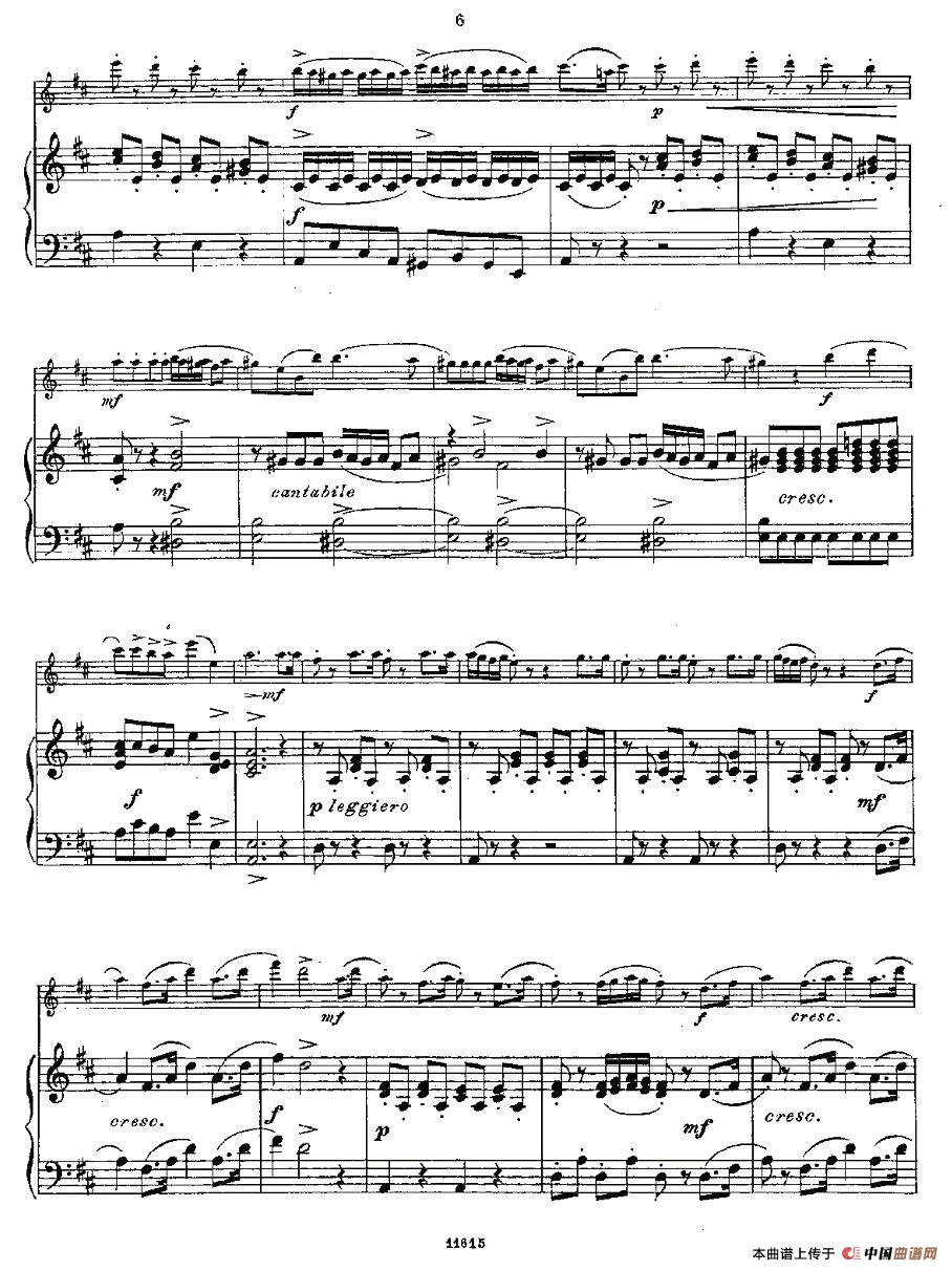 Opern-Transcriptionen.Op.45-5（长笛+钢琴伴奏）
