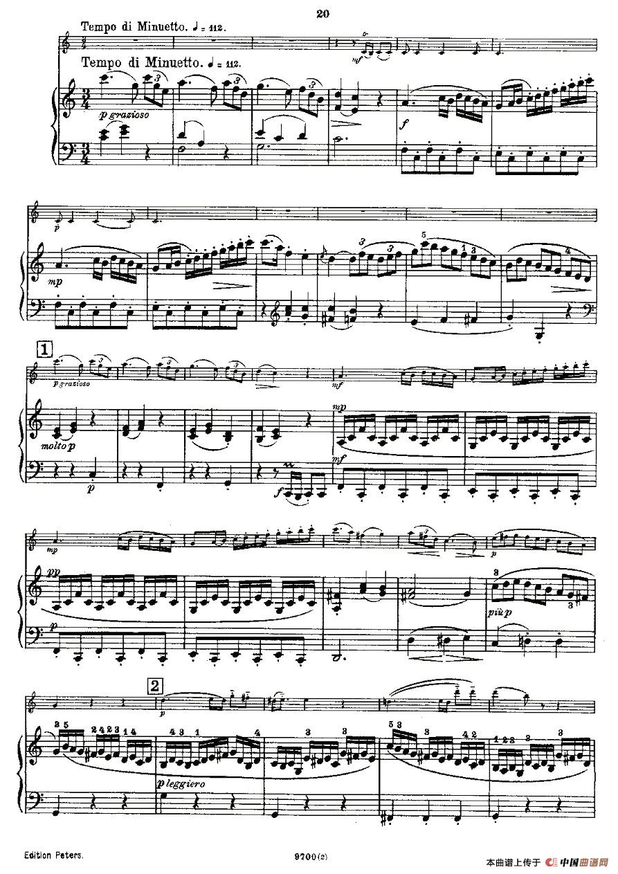 Mozart - Violin Sonata No.2, KV. 303（第二小提琴奏鸣曲