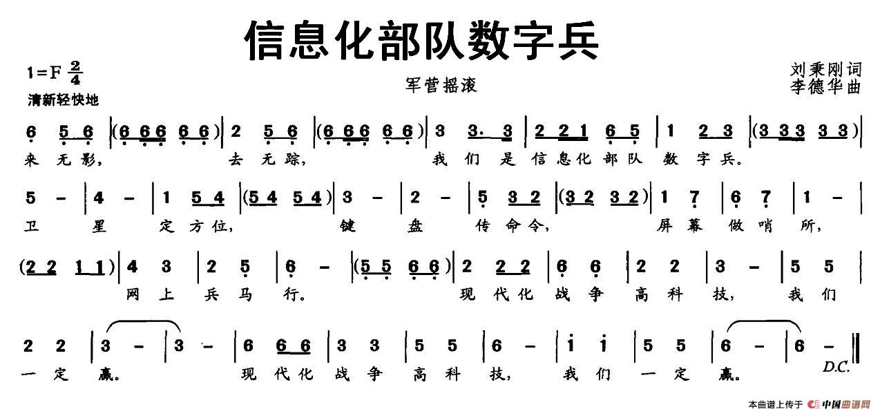 信息化部队数字兵（军营摇滚）