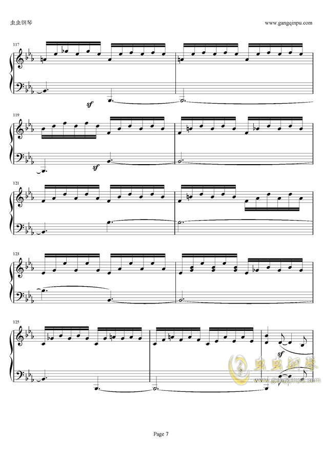 贝多芬第四钢琴奏鸣曲Op7 钢琴谱