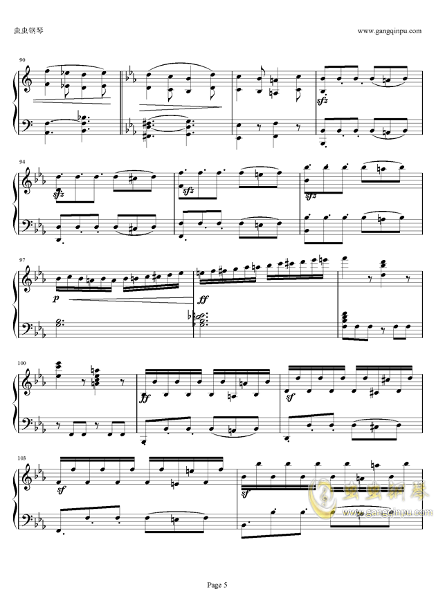 贝多芬第四钢琴奏鸣曲Op7 钢琴谱