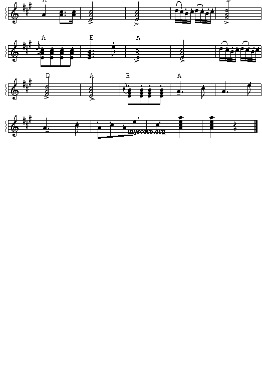 (039)土尔其进行曲(五线谱)吉他谱