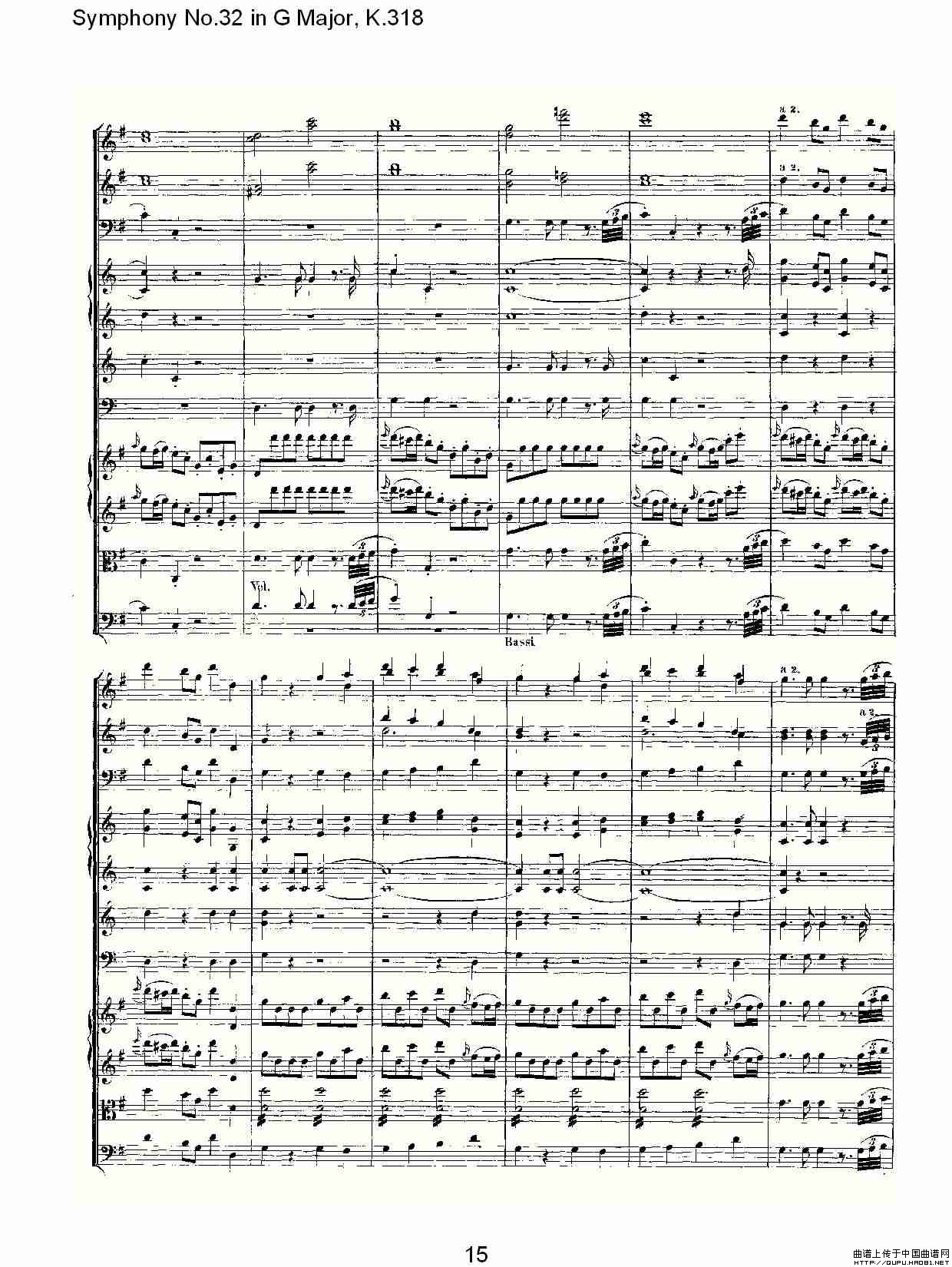 Symphony No.32 in G Major, K.318（G大调第三十二交响曲